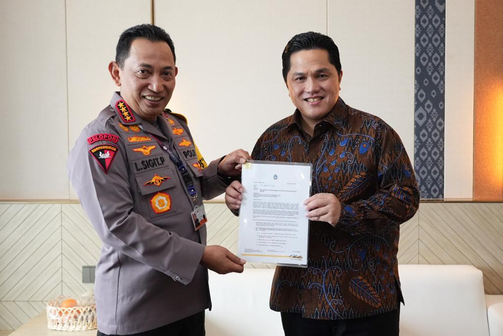 Erick Thohir Apresiasi Polri Siapkan Konsep Baru Penyelenggaraan Liga 1