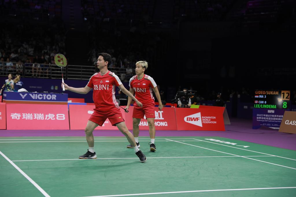 Piala Sudirman 2023:  Indonesia Menang 5-0 Atas Kanada di Partai Pembuka