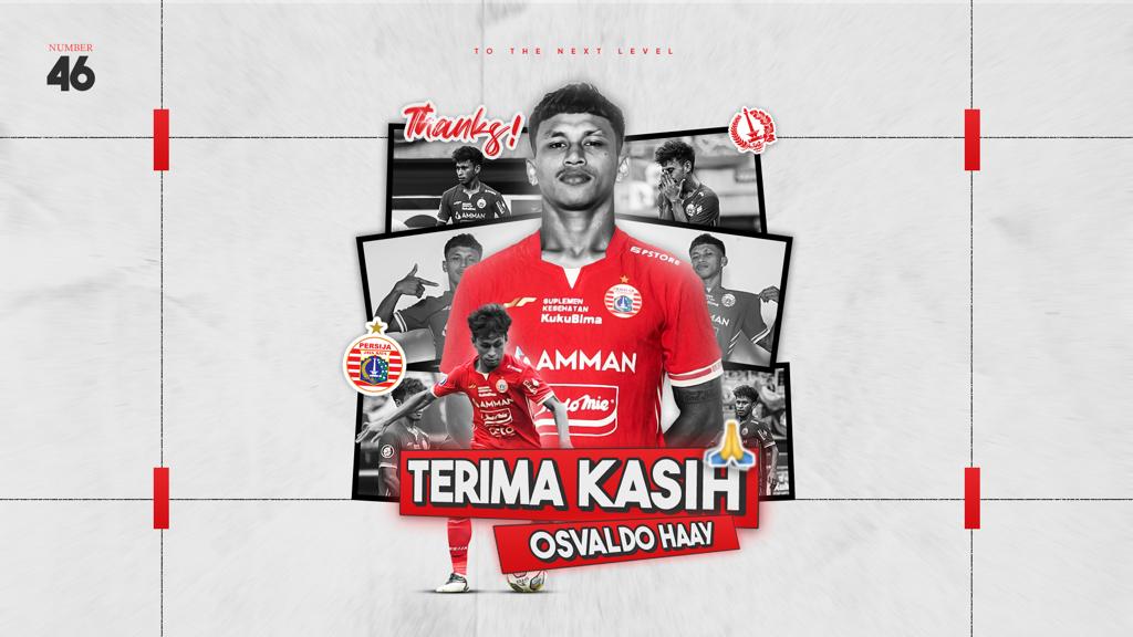 Persija Jakarta Berpisah Dengan Osvaldo Haay, Terima Kasih Osvaldo...