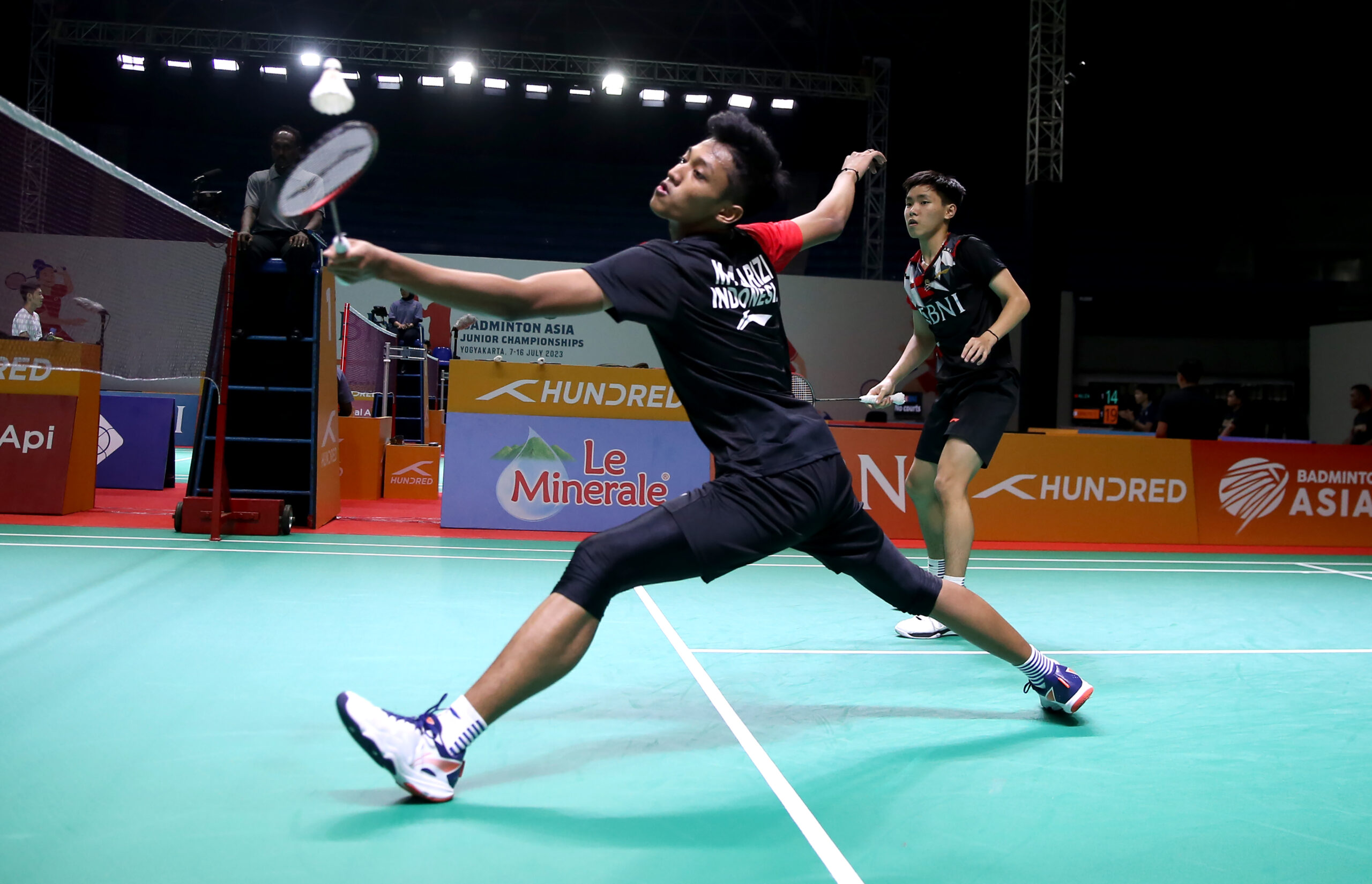 BNI Badminton Asia Junior Championships 2023 : Kemenangan Farizi/Nikolaus Pastikan Indonesia Melaju ke Semifinal