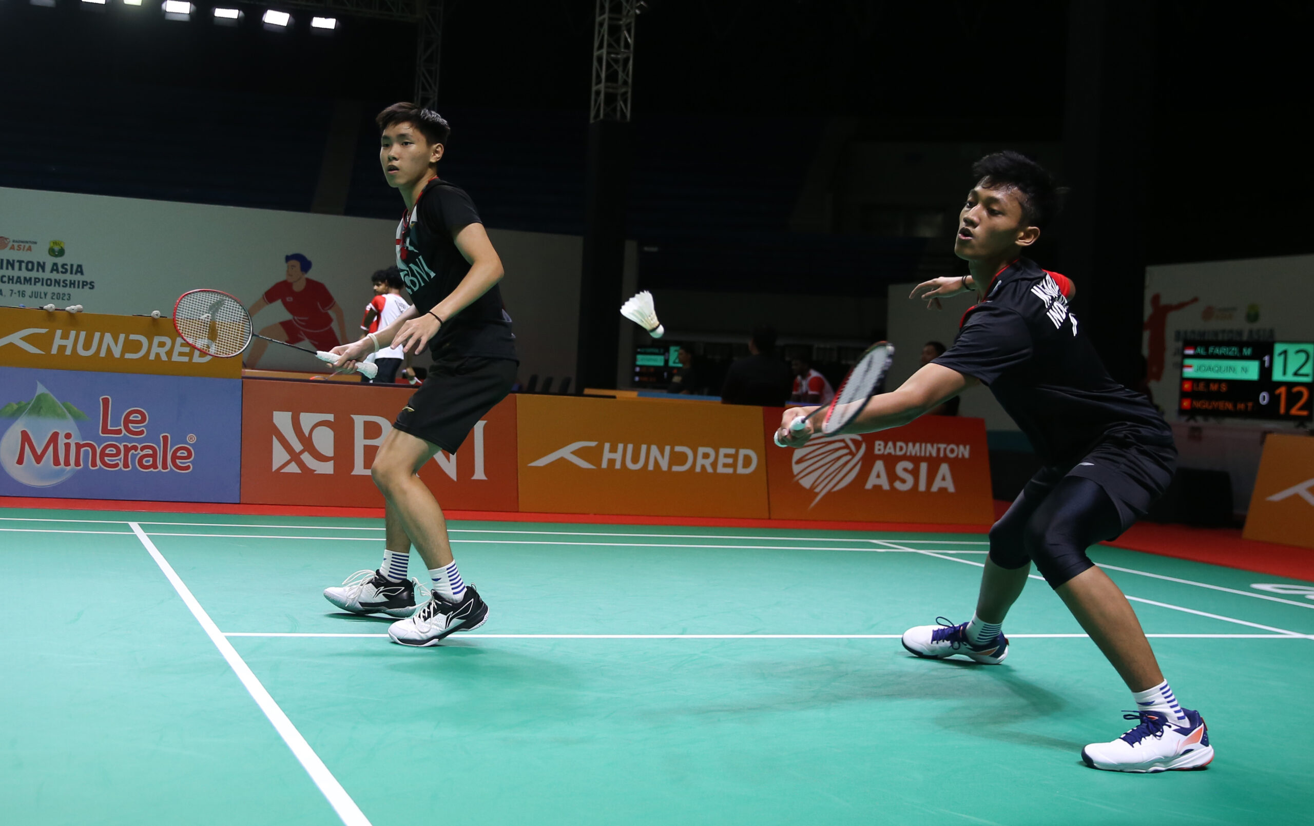 BNI Badminton Asia Junior Championships 2023 : Farizi/Joaquin Makin Perlebar Jarak Keunggulan Indonesia Dari Vietnam