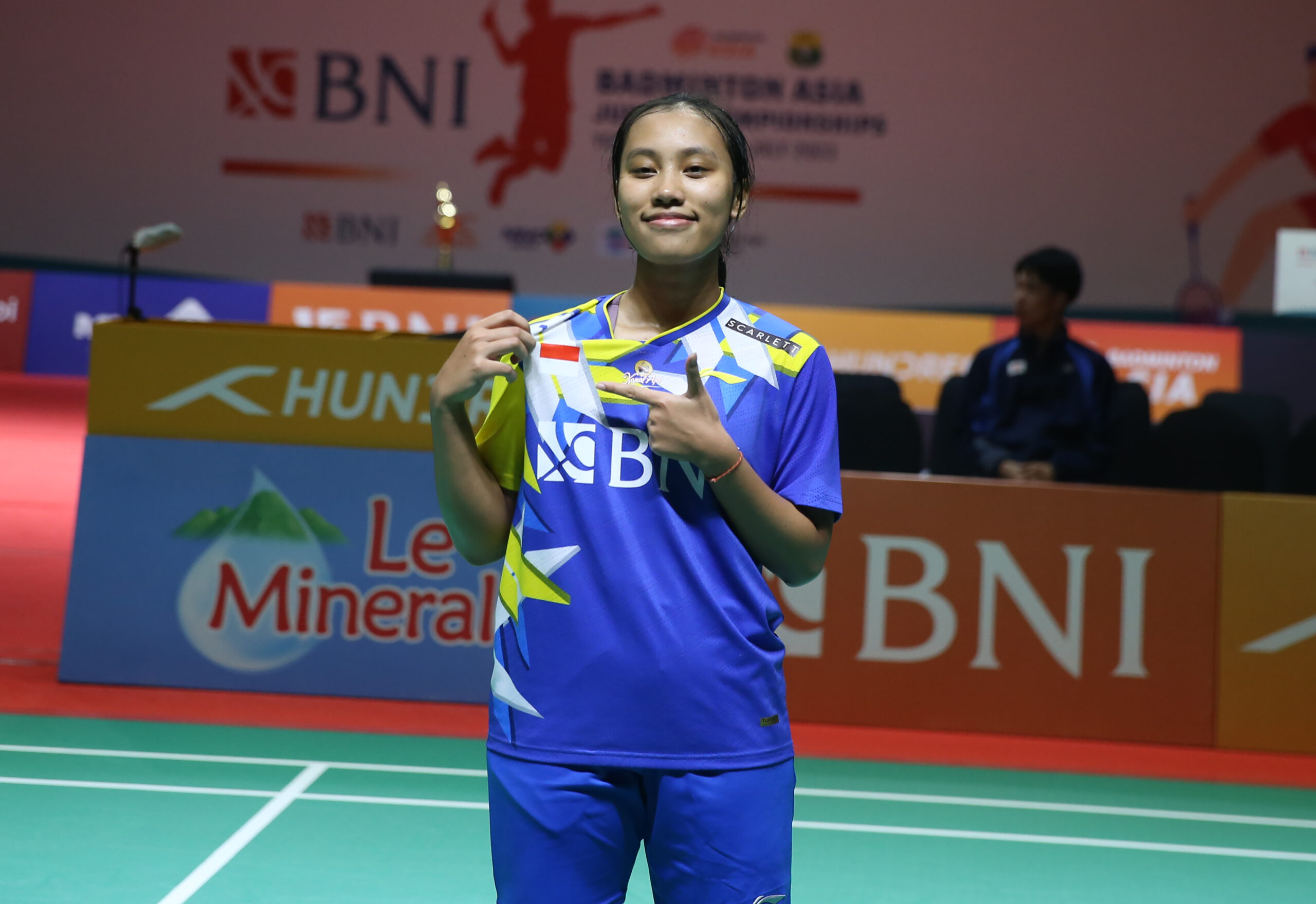 BNI Badminton Asia Junior Championships 2023 : Tampil Gemilang, Mutiara Sukses Samakan Kedudukan