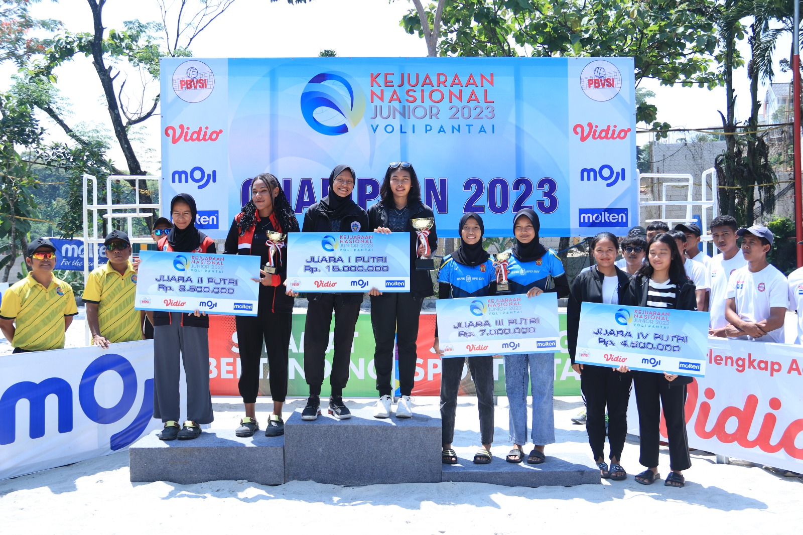 Jawa Timur Sapu Bersih Gelar Juara Kejurnas Voli Pantai Junior