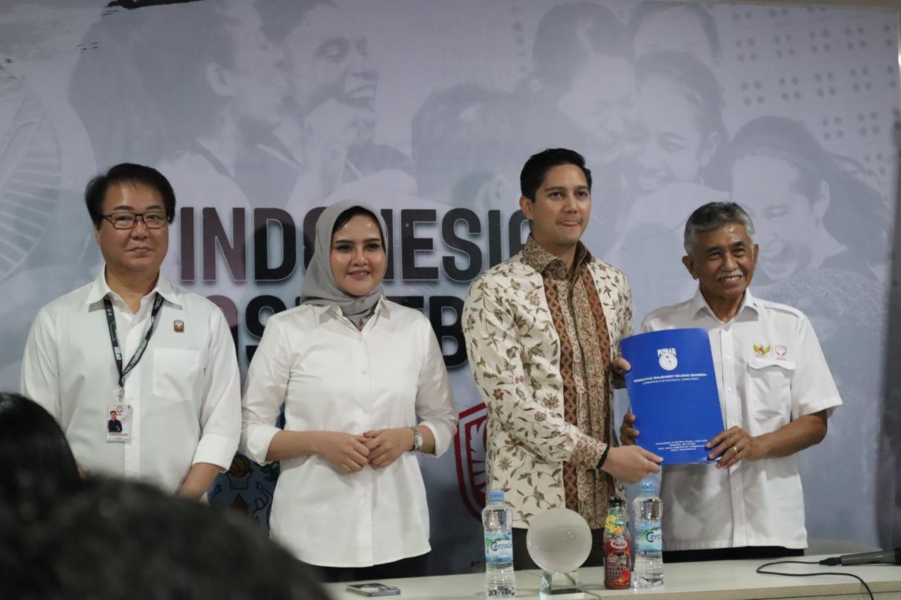 Budisatrio Djiwandono Calon Kuat Ketum PP Perbasi Kembalikan Formulir Pendaftaran