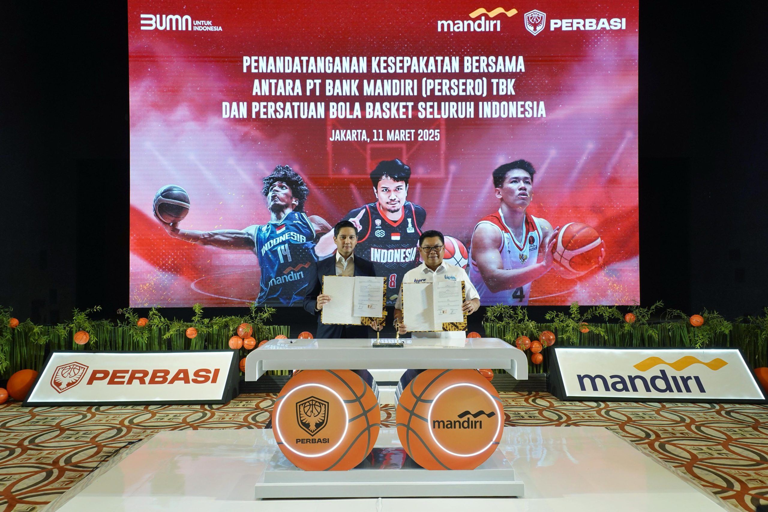 Jalin Kerjasama, DPP Perbasi Bersama Bank Mandiri Bersinergi Perkuat Ekosistem Bola Basket Indonesia Bersaing di Level Internasional