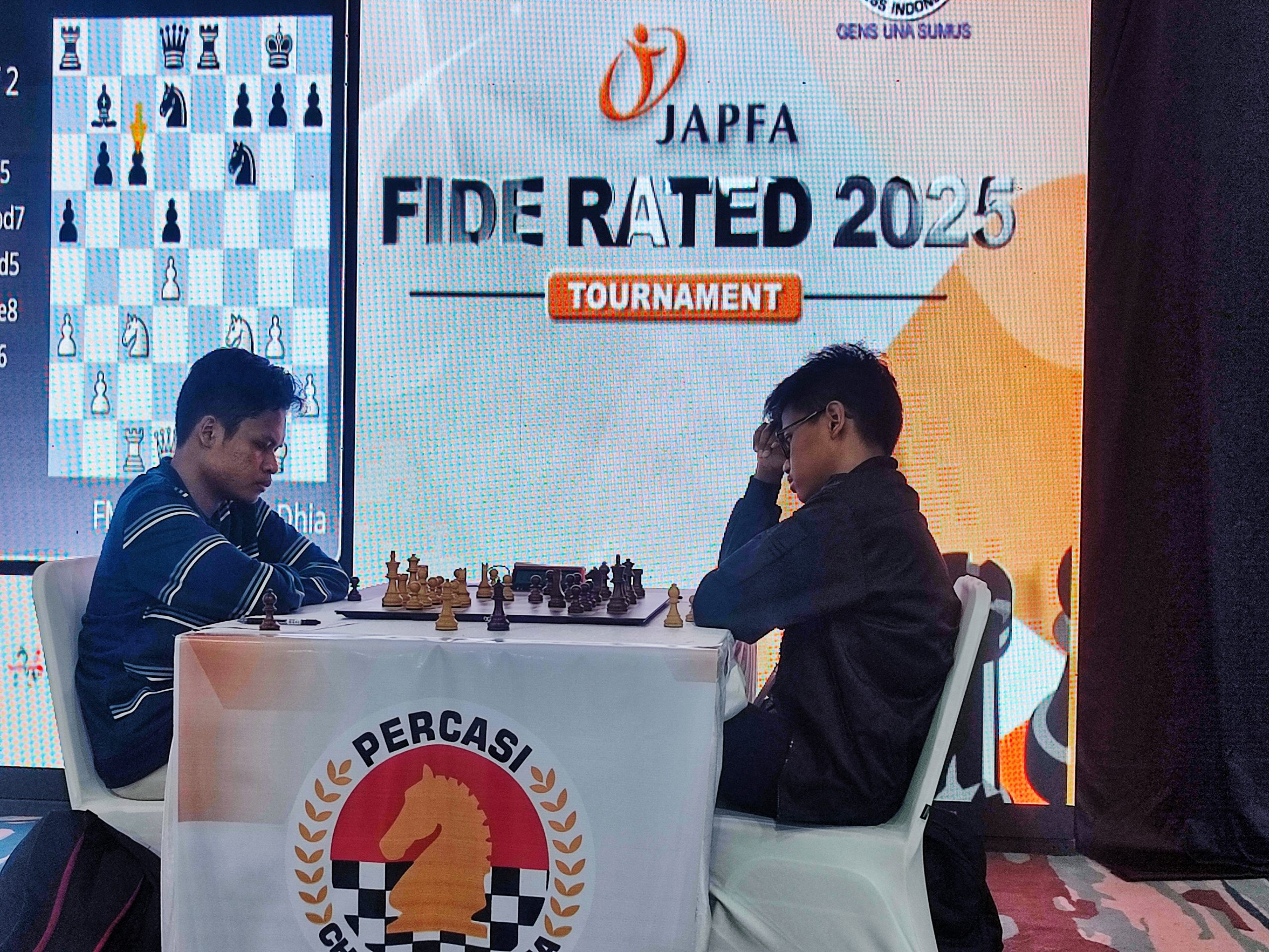 FM Zacky Dhia Ulhaq Memimpin Klasemen Sementara JAPFA Fide Rated 2025 Di Babak Ketujuh