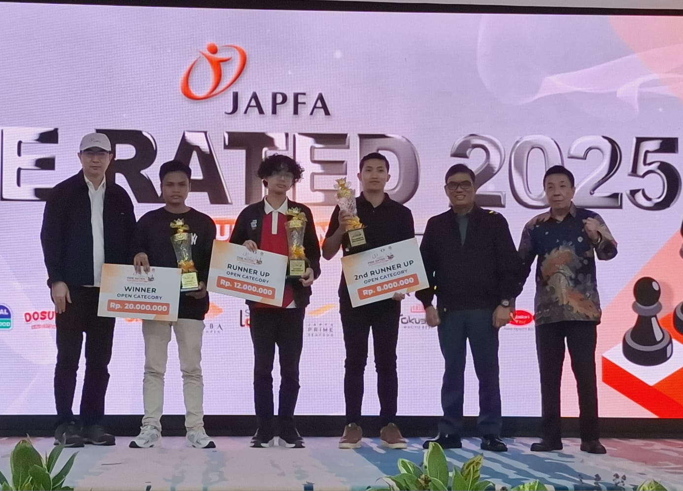 Turnamen Catur JAPFA Fide Rated 2025 Sukses Terselenggara, Kolaborasi Apik PB Percasi Dan JAPFA Comfeed Indonesia