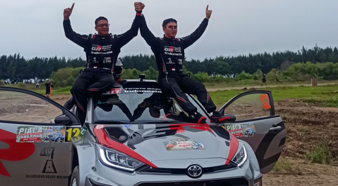 Menunggangi GR Yaris Rally2, Ryan Nirwan - Adi Indiarto Juara Di Kejurnas Sprint Rally Semarang
