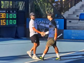 Christhoper Rungkat Jadi Andalan Indonesia Melaju Ke babak 16 Besar Amman Men's World Tennis Championship seri ketiga M-15.
